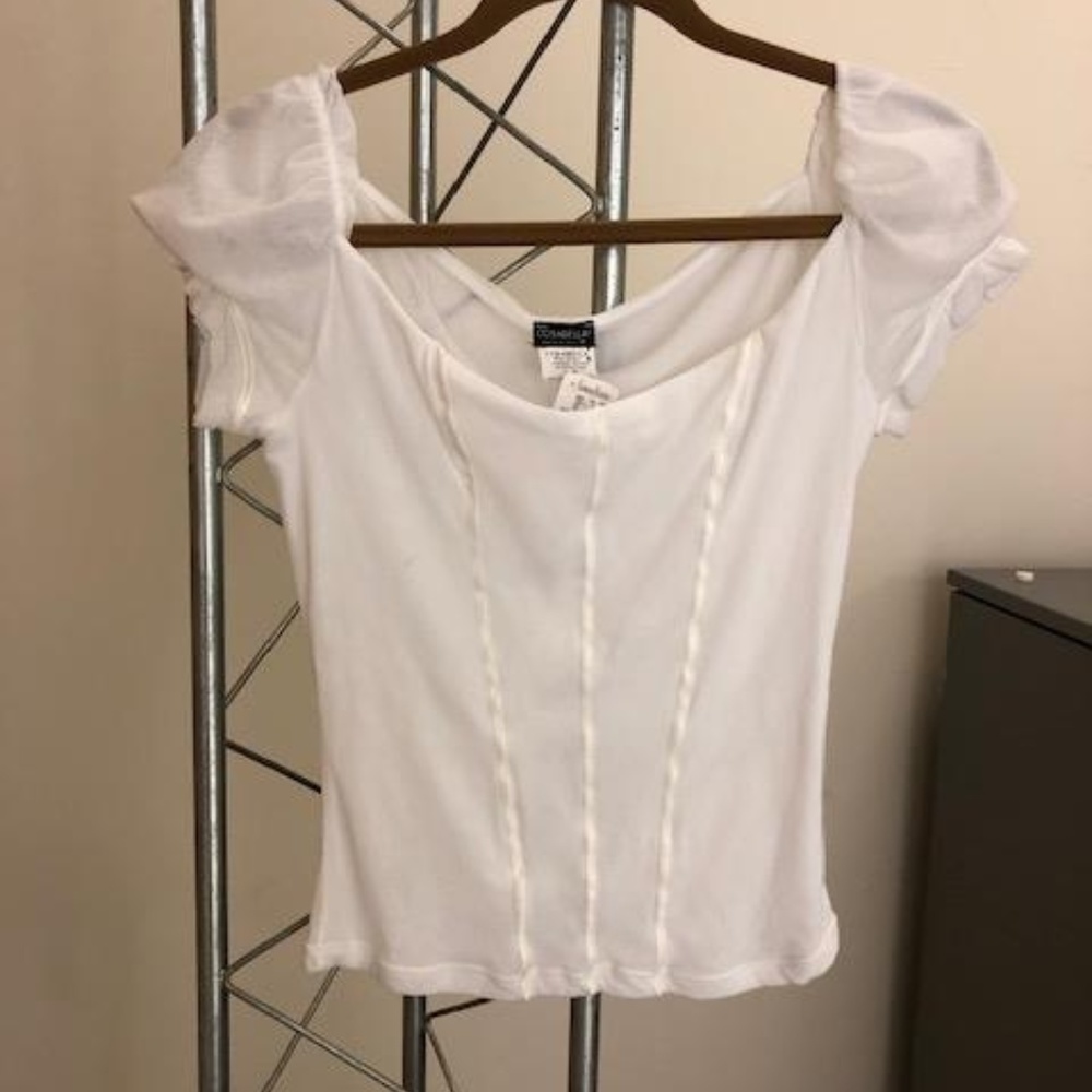 Cosabella White Fitted Tee